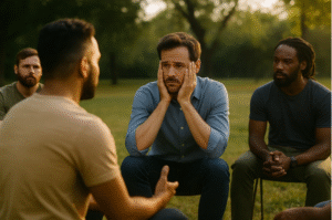 The Power of a supportive men's circle to begin to change your mind.