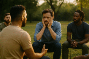 The Power of a supportive men's circle to begin to change your mind.