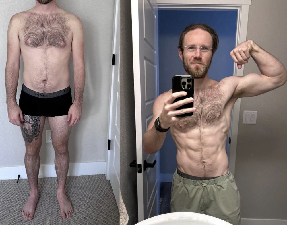 (Fitness progress over 4 months - thanks coach!)